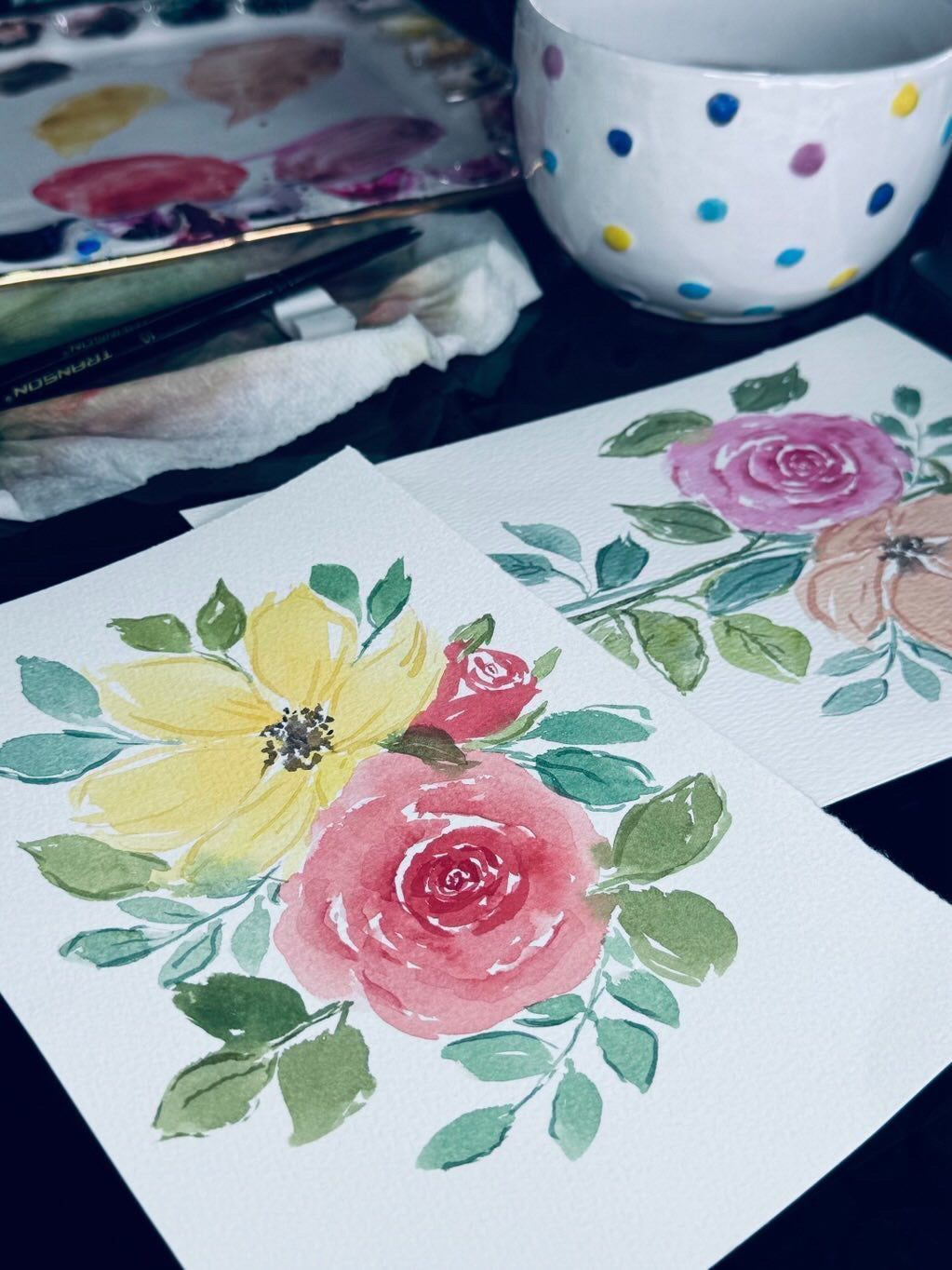 07/26/24 Watercolor Floral Workshop